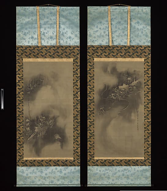 A Pair of Dragons by Kano Tan'yū, 1666.
