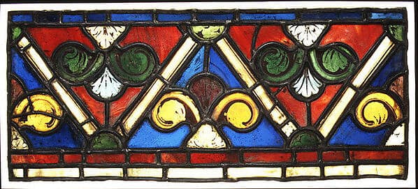 Section of a Border with Zigzag Pattern by unknown artist, 1200/1205–1223.