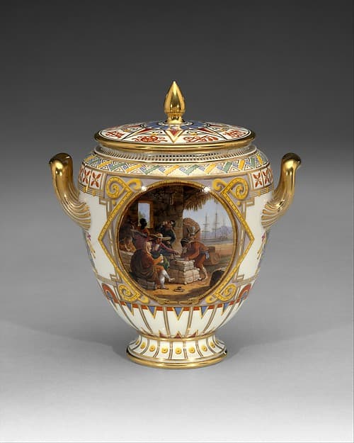 Sugar bowl (pot à sucre ovoïde) by Sèvres Manufactory, 1836.